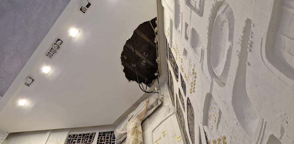 techo altar Parroquia