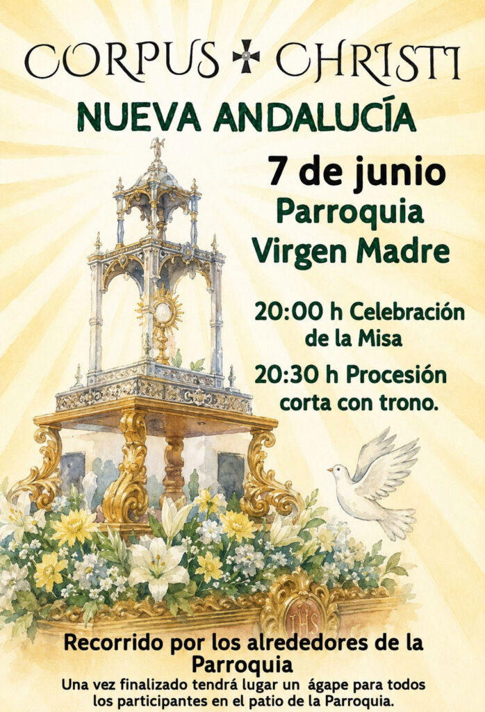 cartel corpus christi Marbella - Nueva Andalucía 2026
